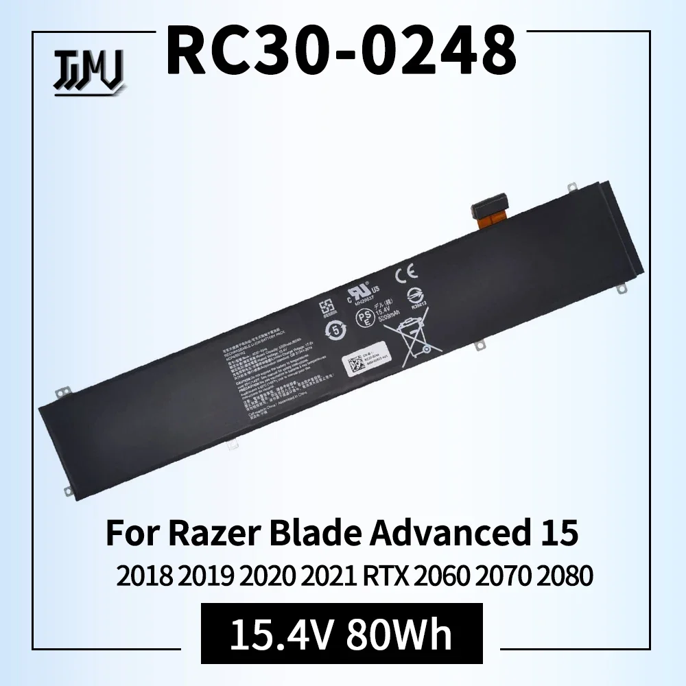 

Аккумулятор RC30-0248 для Razer Blade Advanced 15 2018 2019 2020 2021 RTX 2060 2070 2080 RZ09-02385 RZ09-02386 RZ09-02386E92