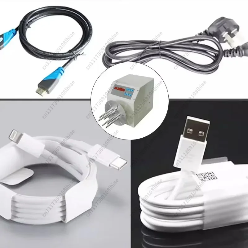 400w Semi-automatic Winding Machine, Wire Diameter 8mm Below 10M USB Telephone Line AC/DC Power Cord Winding Machine