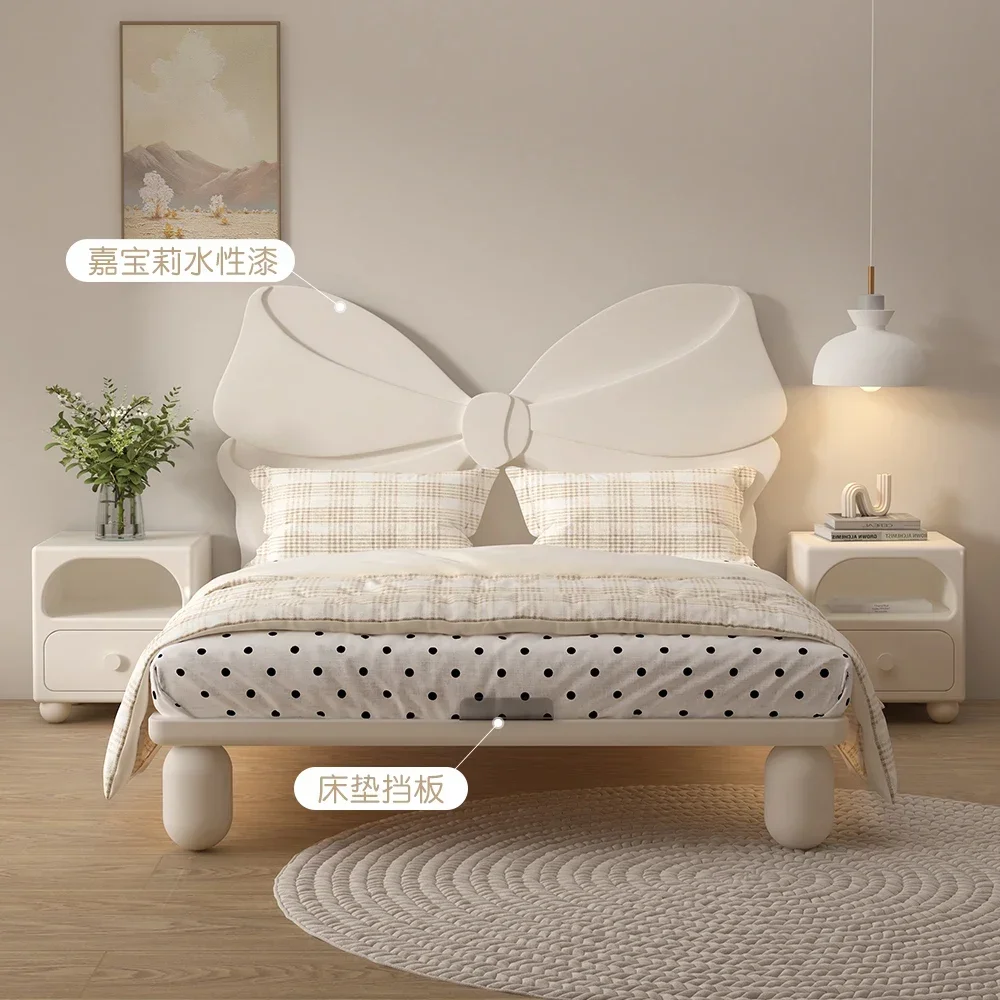 

Children's furniture Children's bed Solid wood girl Princess bed Girl bow bed Suspension