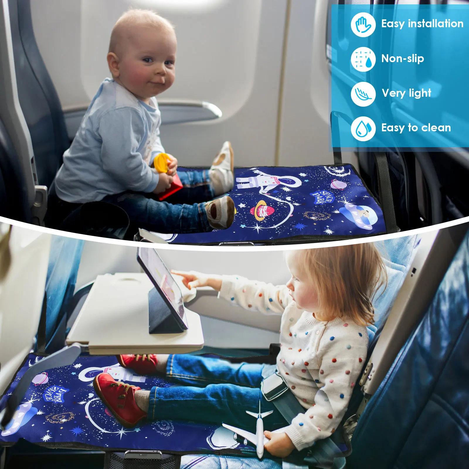 Bambini viaggio aereo letto pedali per bambini letto portatile viaggio poggiapiedi amaca letto per bambini seggiolino per aereo Extender poggiagambe