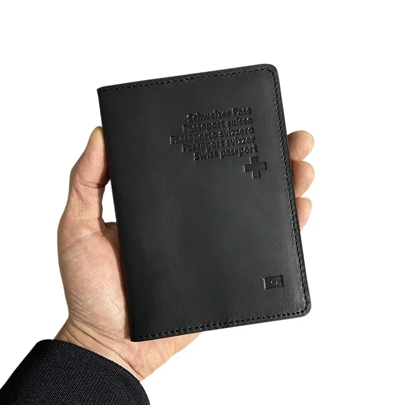 Swiss Passport Cover Genuine Leather Switzerland Travel Passport Holder Real Leather Passport Schweizer Pass Wallet