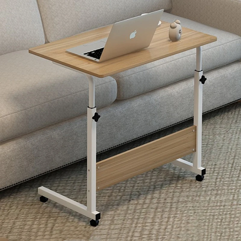 Table For Laptop Folding Furniture Nordic Side Table With Wheels Bedside Sofa Bed Home Removable Adjustable Laptop Notebook Desk