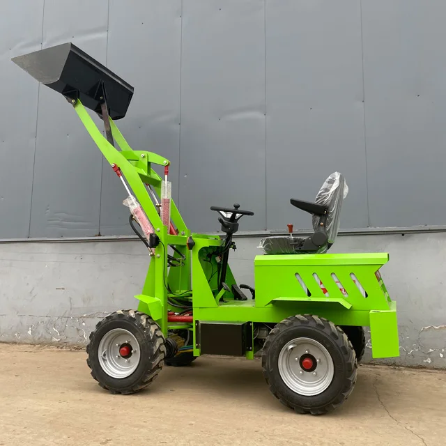 China Small Farming Cheap Electric Mini Front End Compact Battery Wheel Loader for Sale