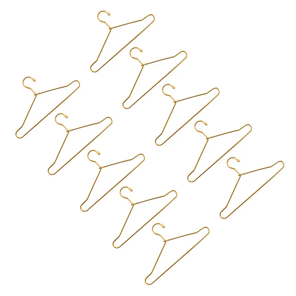 10Pcs Carbon Steel Small Hangers Sturdy Clothes Holders Clothes Racks Wardrobe Storage Accessories Small Hangers - view 2