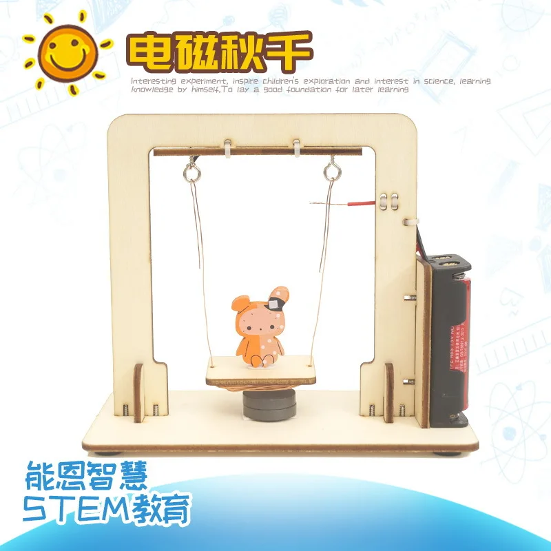 Bambini FAI DA TE Altalena Elettromagnetica Modello STEM Bambini Tecologia Scienza Giocattoli Scuola Kit di Strumenti Sperimenti Apprendimento Per Bambini G237