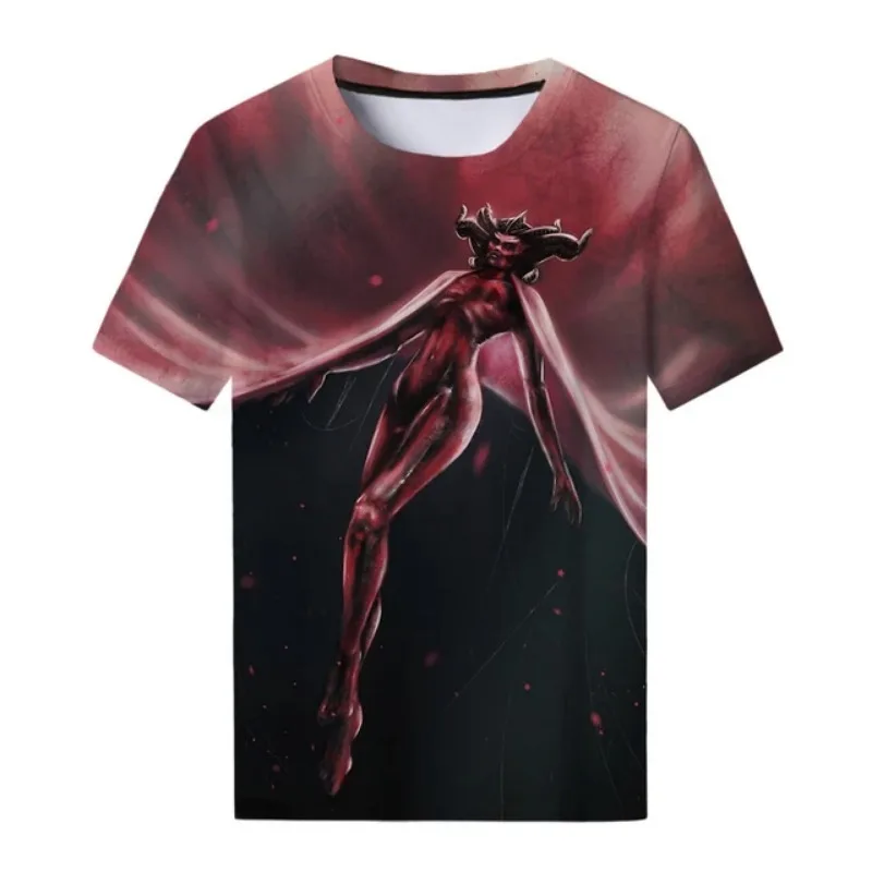 Summer Game Diablo 4 3D Print T-Shirts Men Women Casual Fashion Oversized Short Sleeve T Shirt Harajuku Kids Tees Tops Clothing