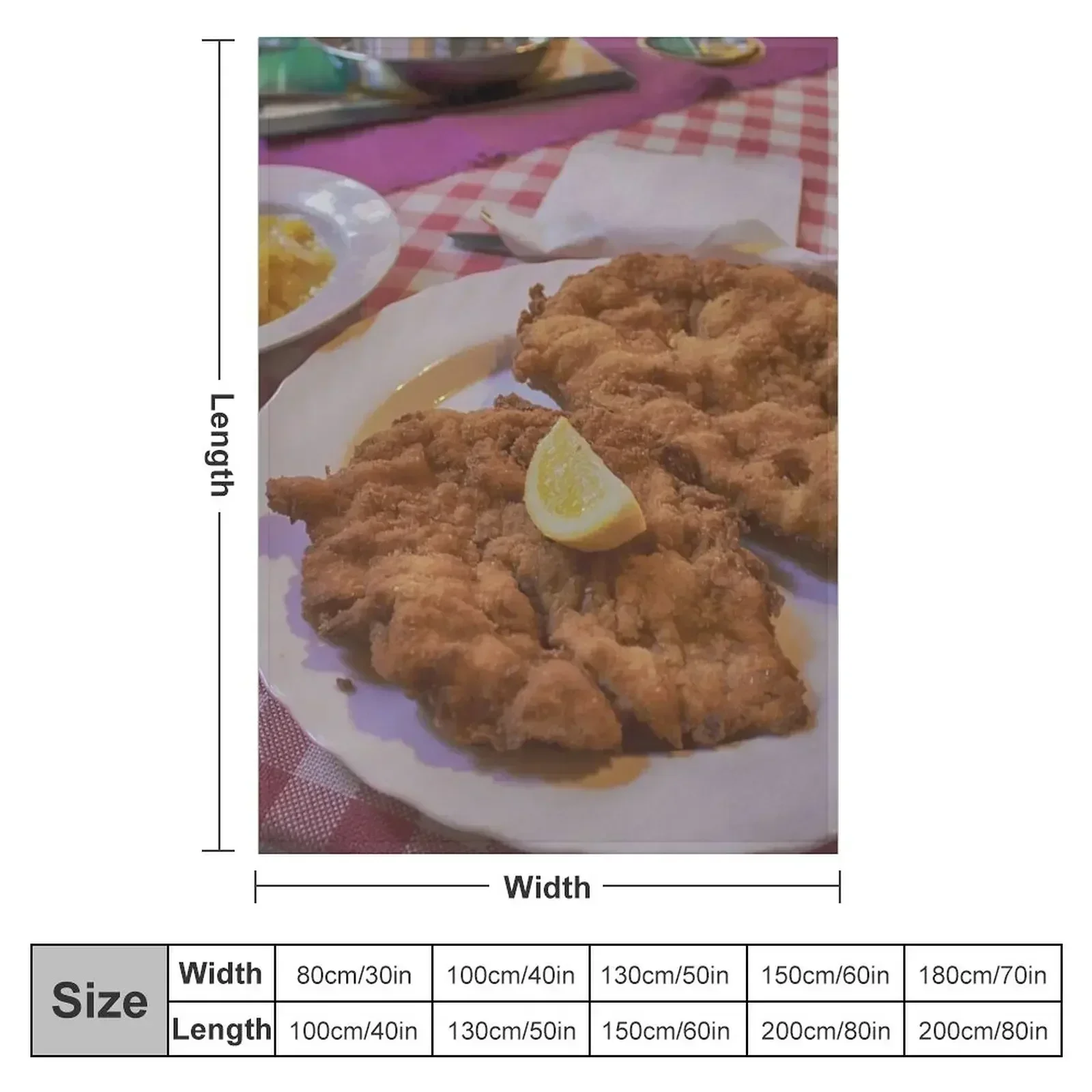 Wiener Schnitzel Vom Schwein Throw Blanket bed plaid Sofa Throw Thin Flannel Sofa for winter Blankets