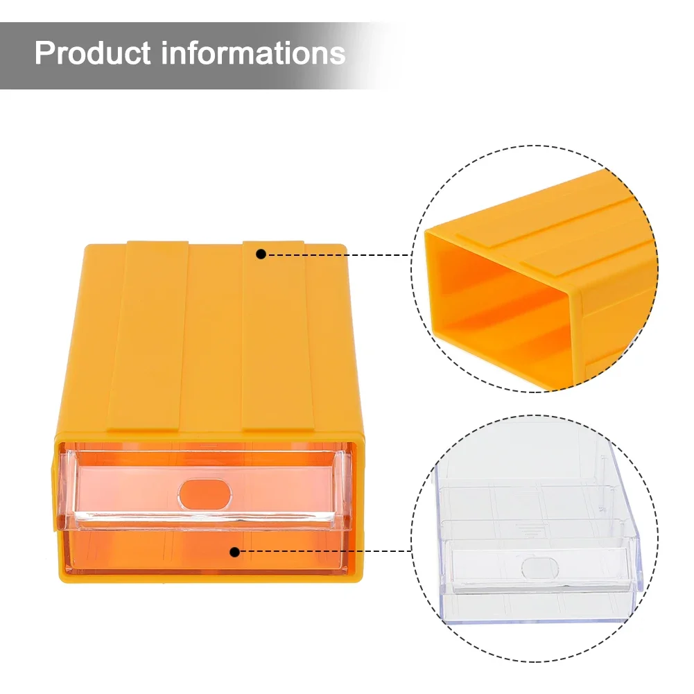 Storage Box 1PC Translucent Plastic Storage Box with Finger Grip Drawers Perfect for Multi purpose Organization