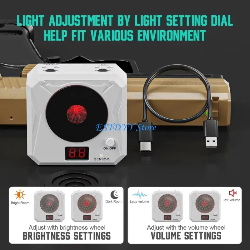 G6DE التعريفي أهداف التسجيل الإلكترونية قابل للتعديل لعبة ممارسة الرماية مع المؤثرات الصوتية معدات لعبة التدريب دائمة