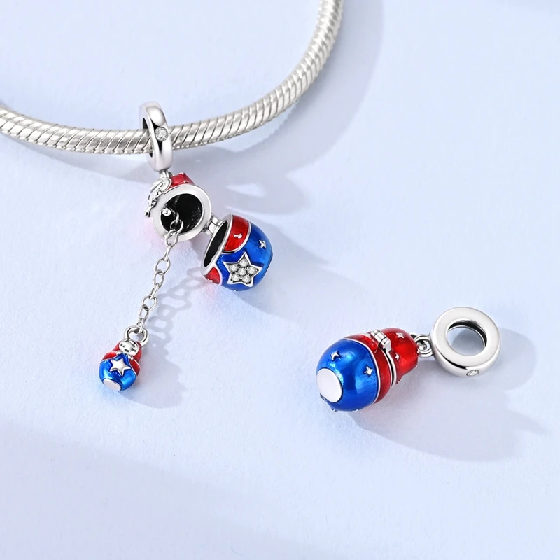 925 Sterling Silver Charm Beads Pendant Fit Original Bracelet Necklace DIY Charm Women Man Fashion Jewelry Gift Making Wholesale