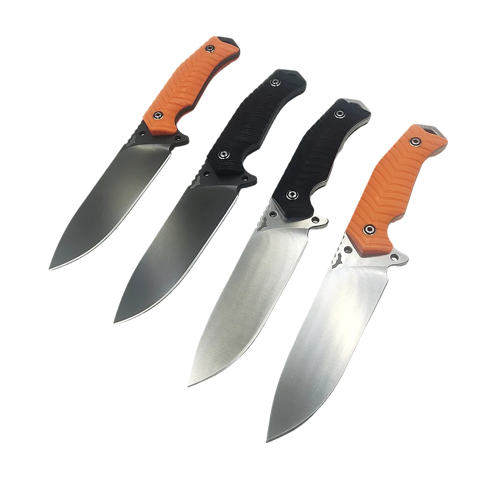 DC53 Steel Fixed Blade Tactical Knife Full Tang Bushcraft Survival Knives G10 Handle Hunting Knife with Kydex Scabbard