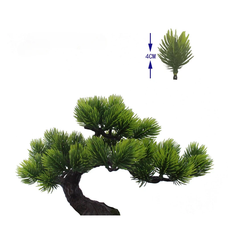 Artificial plants Chinese traditional beauty pine green plant mini potted welcome pine pine landscape in the living room