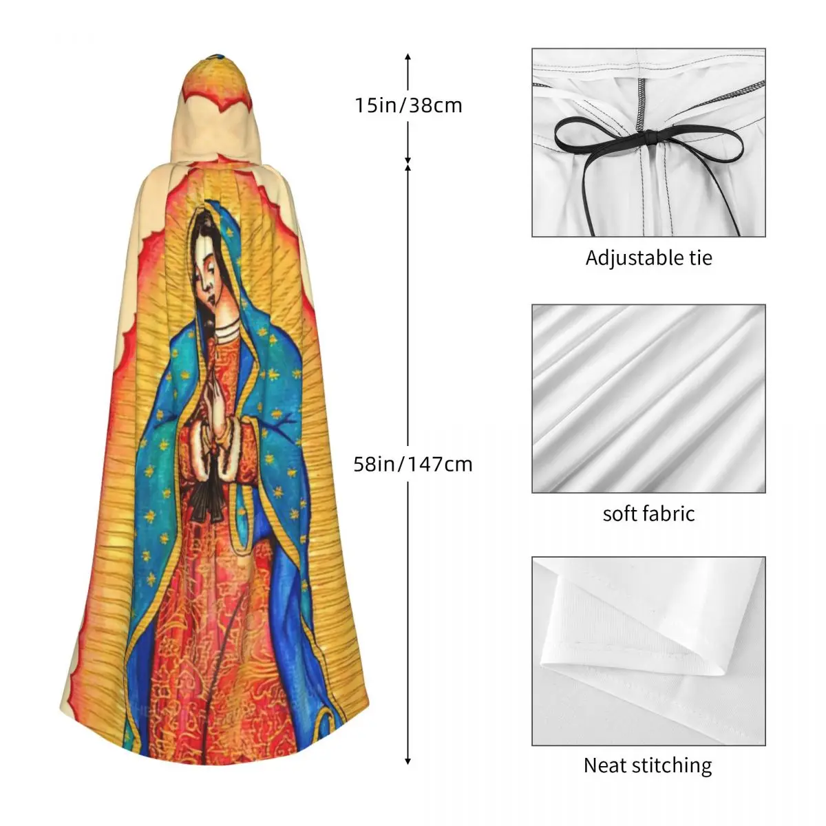 Дева Мария, плащ с капюшоном на Хэллоуин