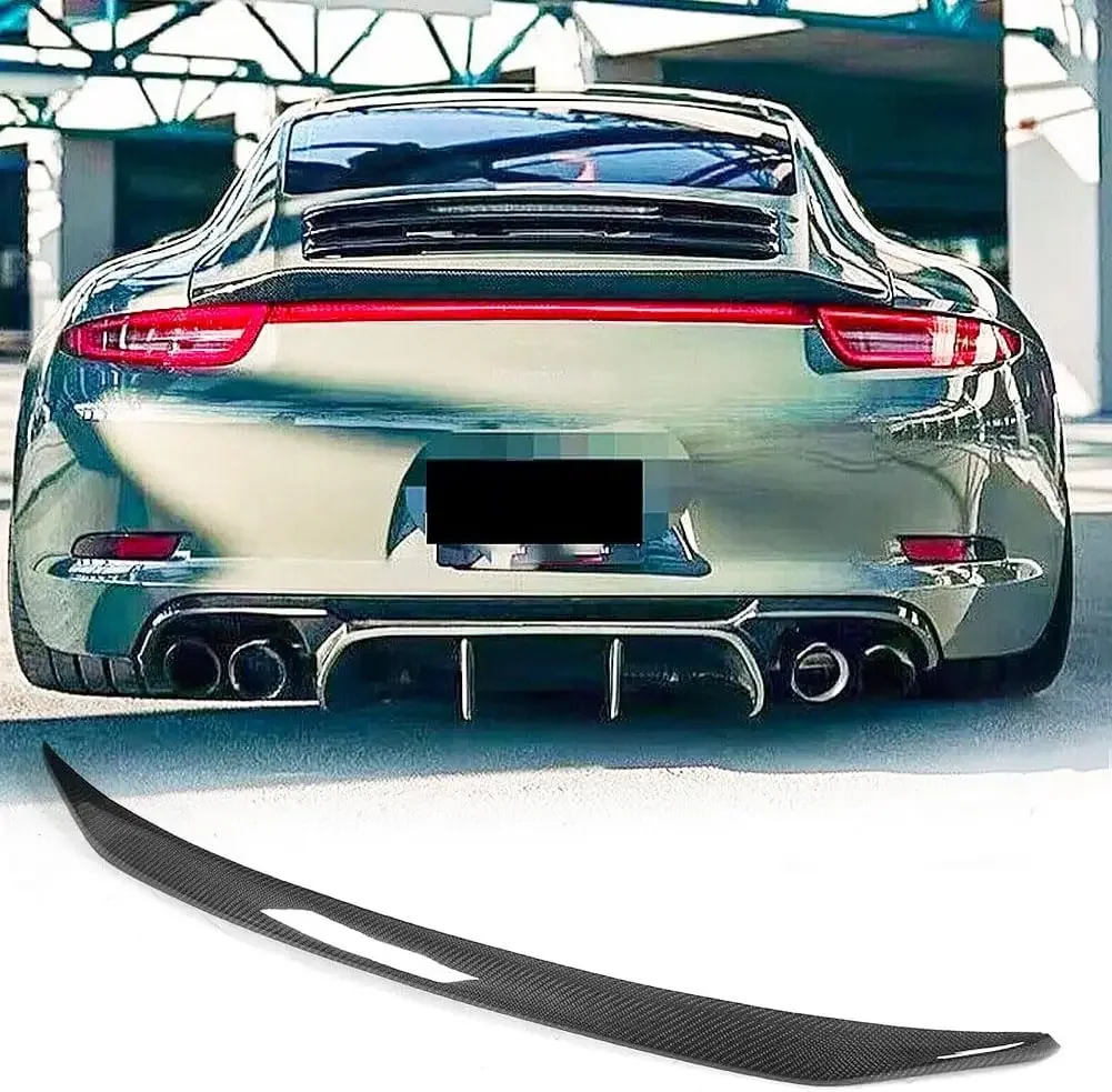 

Carbon Fiber Trunk Spoiler fits for Porsche 911 991 996 2012 2013 2014 2015 Rear Boot Lid Highkick Wing Lip Factory Outlet