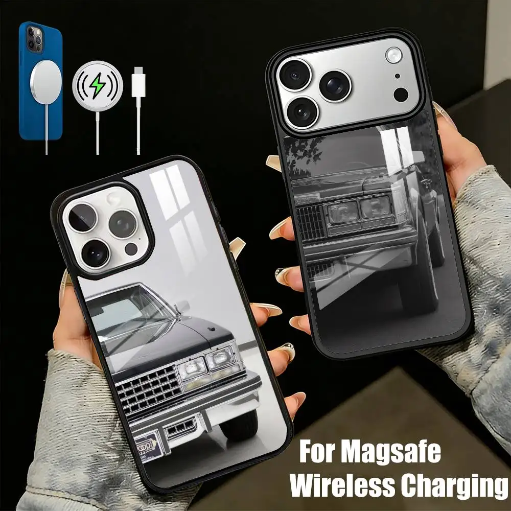 

1976 Classic Vintage Cars S-SevilleES Phone Case For iPhone17,16,15,14,13 Plus,Pro Max Magnetic For Magsafe Wireless Charging