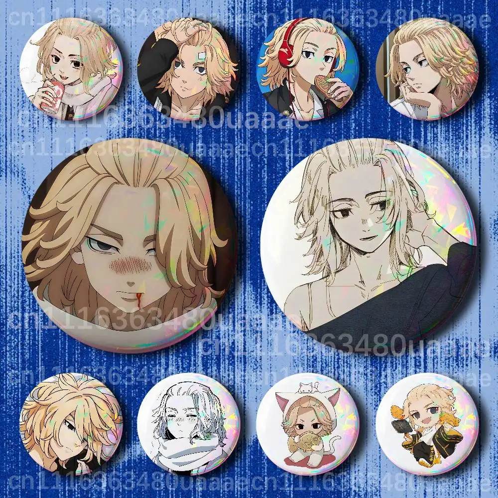 T-Tokyo Revengers Mikey Manjiro Sano Handmade Brooch Cartoon Cosplay  Lapel Pin Badge On Backpack Jewelry Accessories Gifts