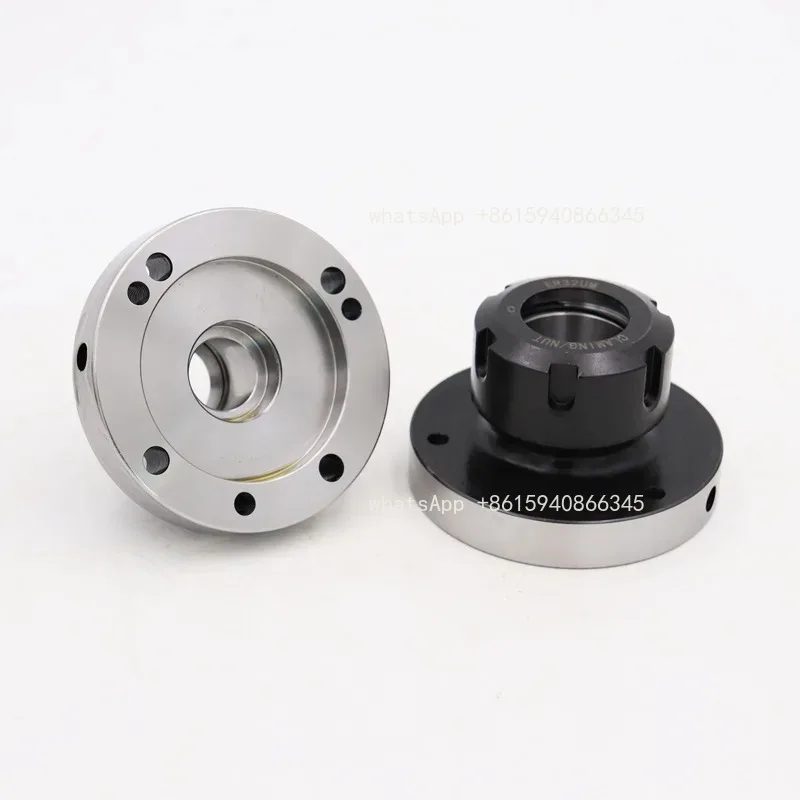 Lathe Chuck ER32 80mm 100mm Diameter Mini Flange Axis Cartridge Collet Fixture Chuck For CNC Milling Lathe Tool