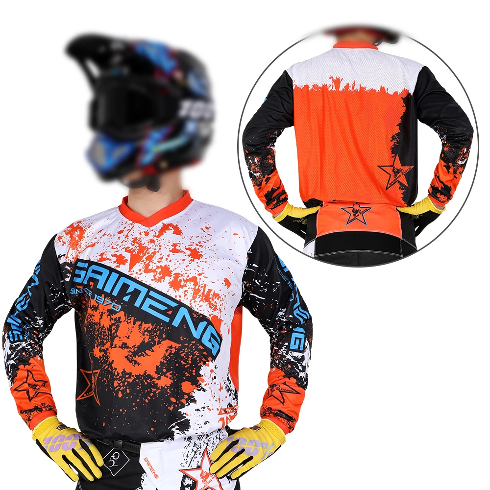 

Motocross Jersey racing Mens Women's Off-road MX DH BMX ATV MTB Enduro MOTO Motorcycle Dirt Bike XXXXL Long sleeved T-shirt