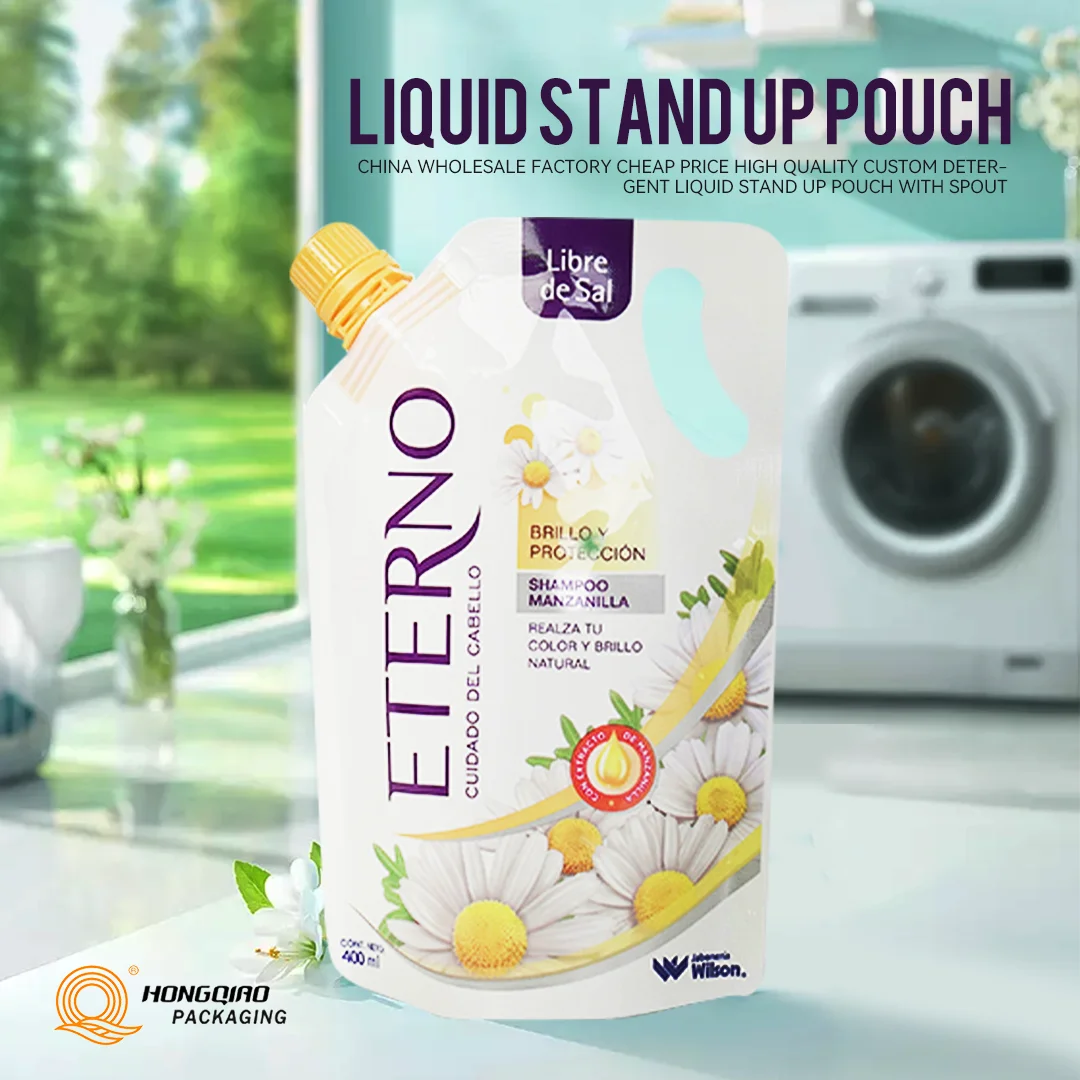 Bolsa de agua reutilizable portátil personalizada 123Hot 3L ~ 5L bolsa de pie con boquilla de mango de plástico