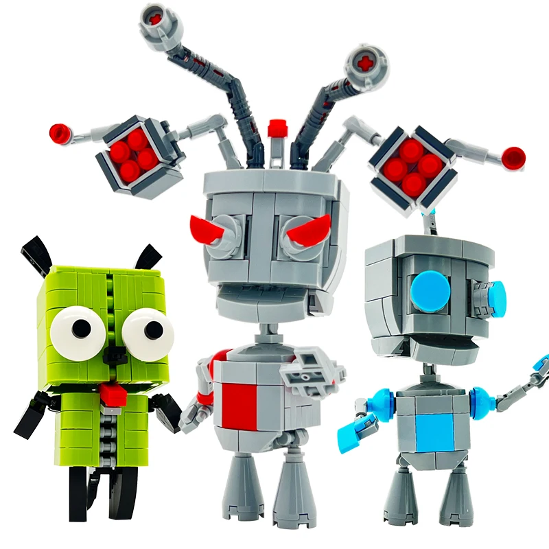 Alien Robot Dog Creative Model Building Blocks Kit Toys Collection Ornaments for Enthusiasts & Children Christmas Birthday Gift