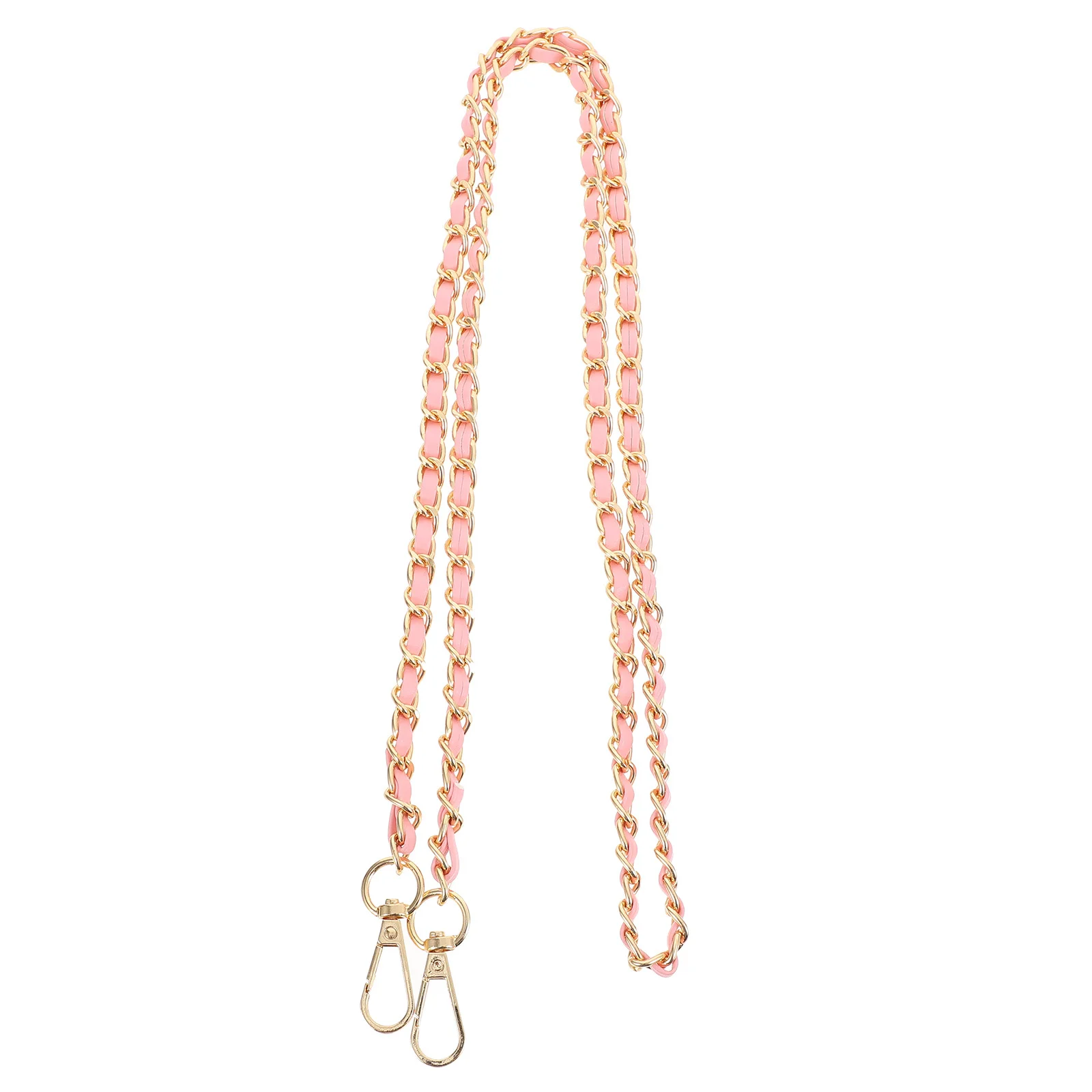 

2Pcs Delicate Metal Bag Chain Fine Workmanship Handbag Chain Decor Intimate Hanging Buckle Design DIY Accessories