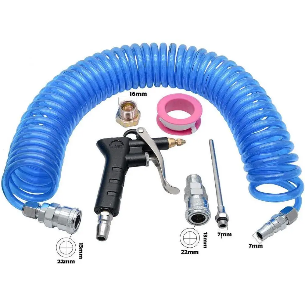 Air Duster Blow Jet gun extended tube air blowing gun High Pressure Cleaning Spray Gun Air Duster Blow Spring Tube Pipe