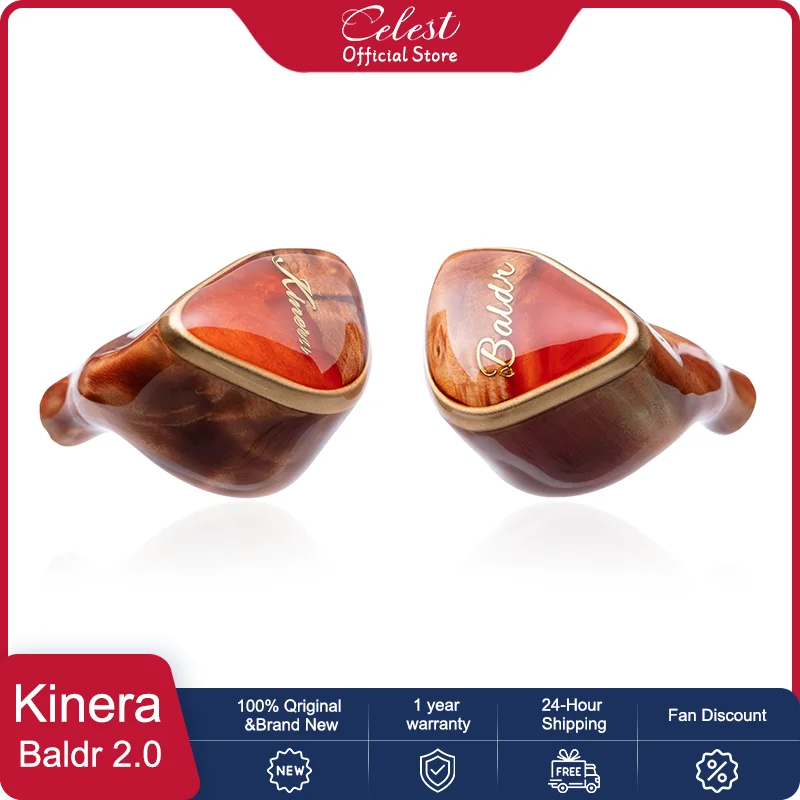 

Kinera Imperial Baldr 2.0 4EST+2BA+1DD IEMs Monitor In-Ear Earphones With 4 Cores 6N OCC 2.5mm/3.5mm/4.4mm Detachable Cable