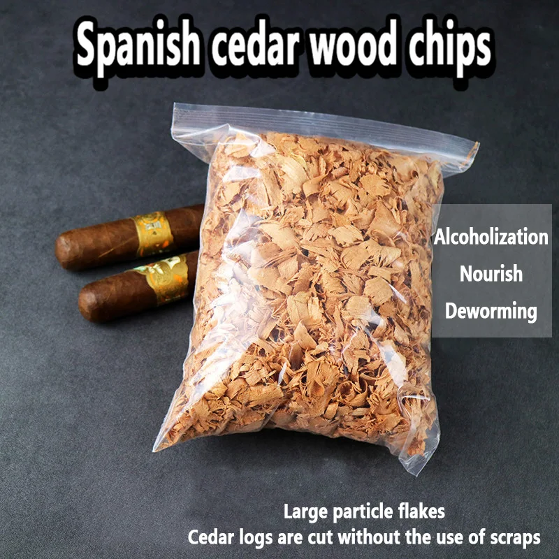 Spanish Cedar Wood Chips Cedar Paper Veneer For Cigar Box Moisture Proof Mold Resistant Aromatic Humidor Accessories Cigar Tools