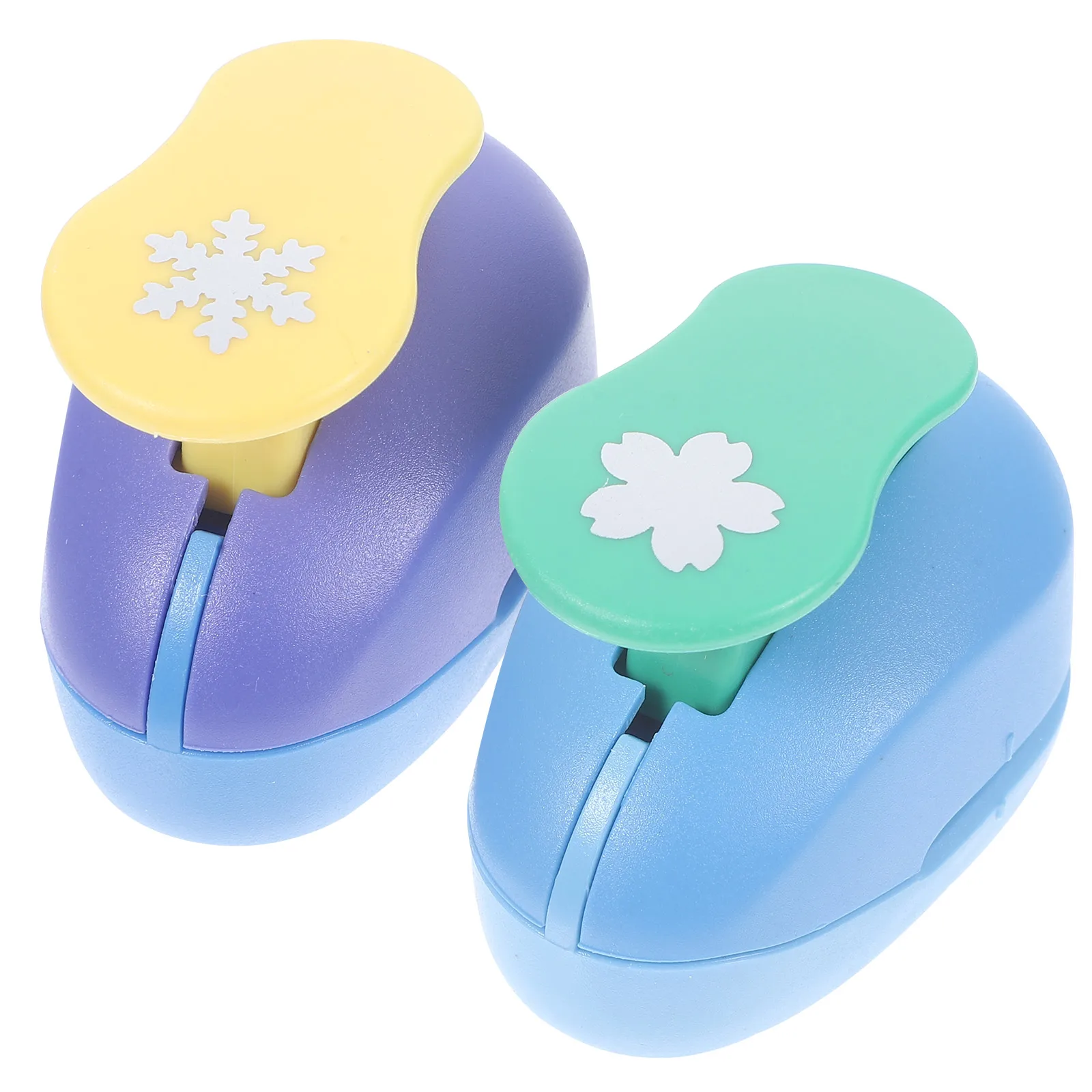 

2pcs DIY Material Paper Punchers Craft Hole Punching Machine Plastic Flower Punches for Crafting Scrapbooking Supplies Long
