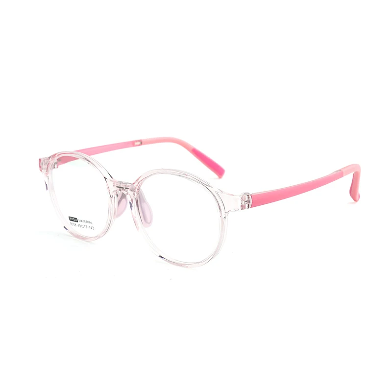 Child Prescription Optical Frames PPSU Pink Eyewear Round Eye Glasses Tr90 Pupil Clear Eyeglasses Anti Blue Myopia Spectacle