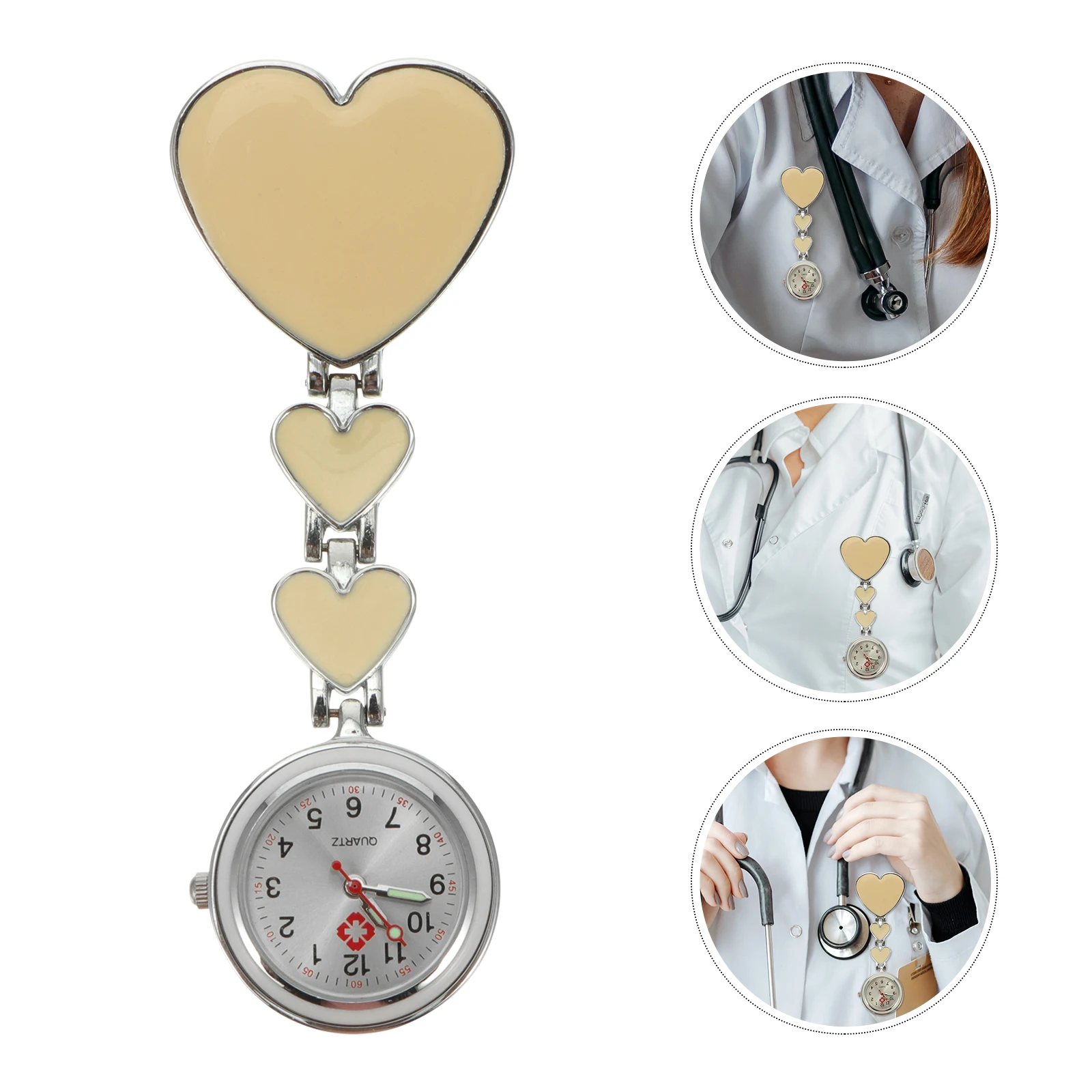 

Nurse Pocket Night Light Waterproof Quartz Nurse Watch Watches for Women Durable Fob Clock Gifts Study Nursing