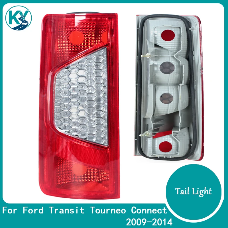 

For Ford Transit Tourneo Connect 2009-2014 Rear Bumper Light Lens Cover Replacement Rear Brake Light Car Accessorie