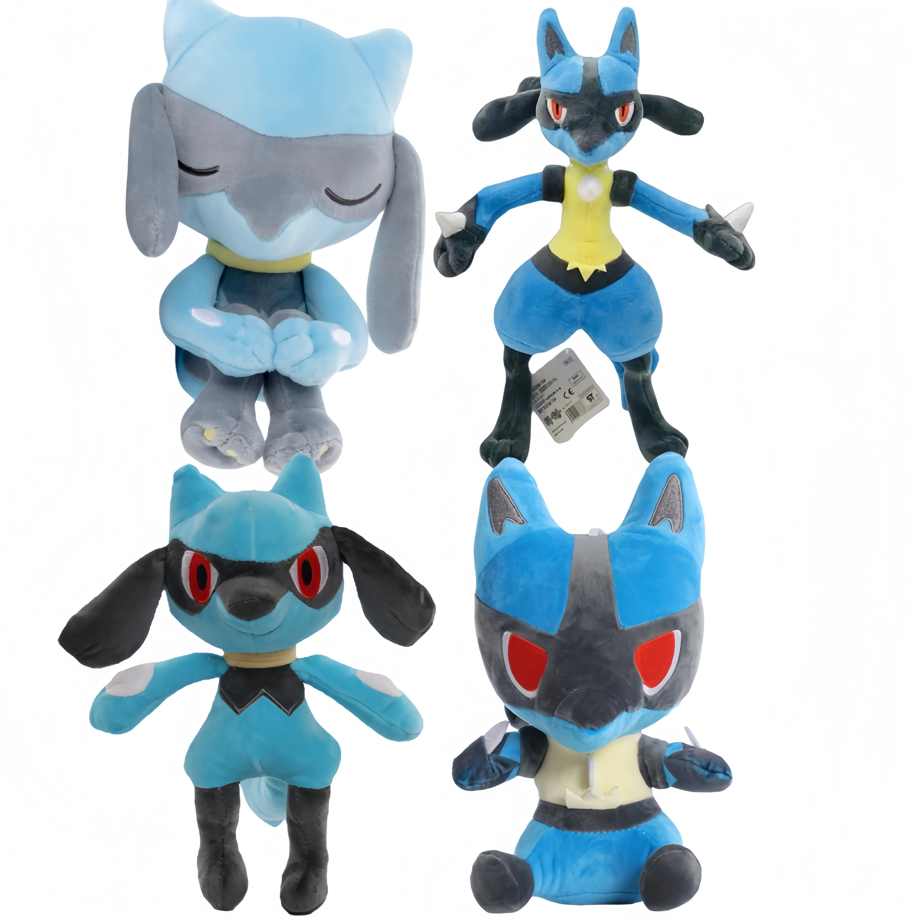 Lucario Plush Toy Sleep Riolu Stuffed Doll Adorably Anime Periphery Toys Peluche Squirtle Bulbasaur Charmander Toy Girl Gift