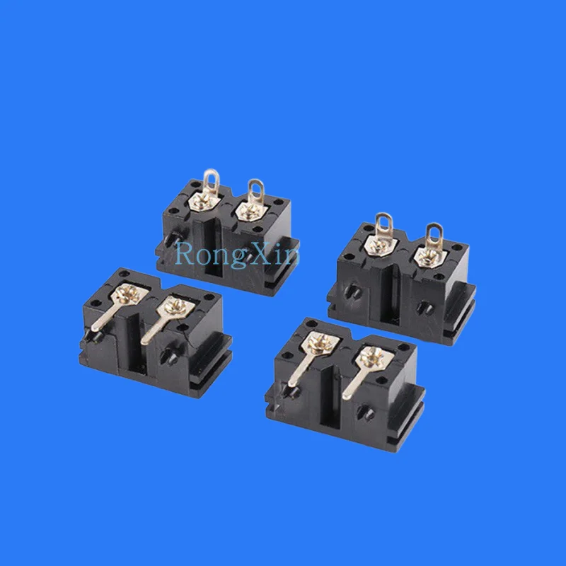 100pcs/ AC power socket BX-180 home appliance charging socket 8-shaped solid core 2P copper pin 90 degree plug board power socke