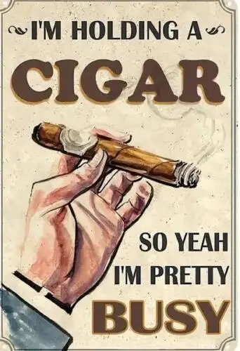 CIGAR  METAL TIN SIGN CIGAR BAR WALL ART 
