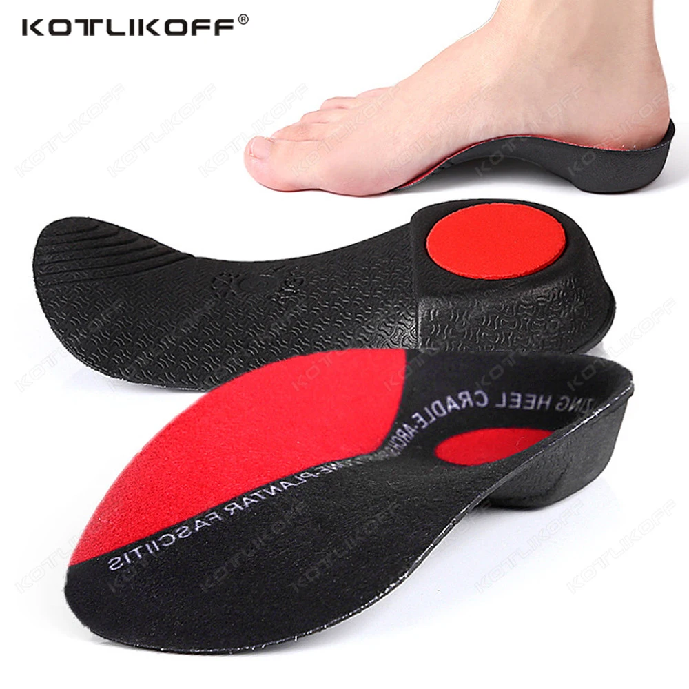 Orthopedic Insole Hard Arch Support Shoe Sole Deep Heel Cup Secures Heel Flat Feet Over Pronation Relief Heel Spur Pain Shoe Pad