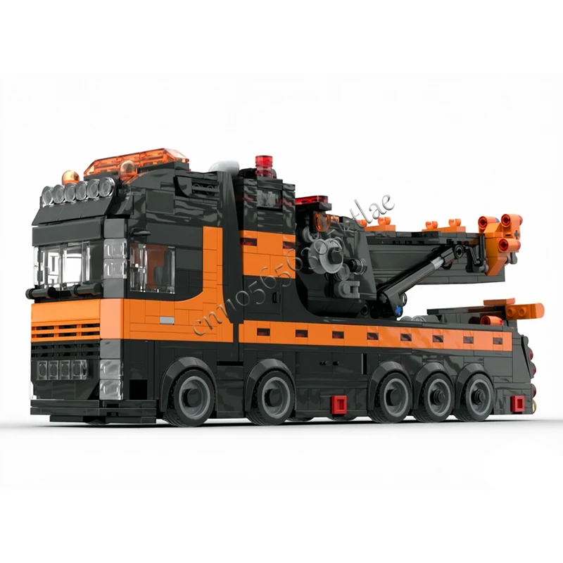 1134PCS MOC City Engineering Rotating Crane Truck Model Technology Building Blocks Creative Children Toys Popular Birthday Gifts