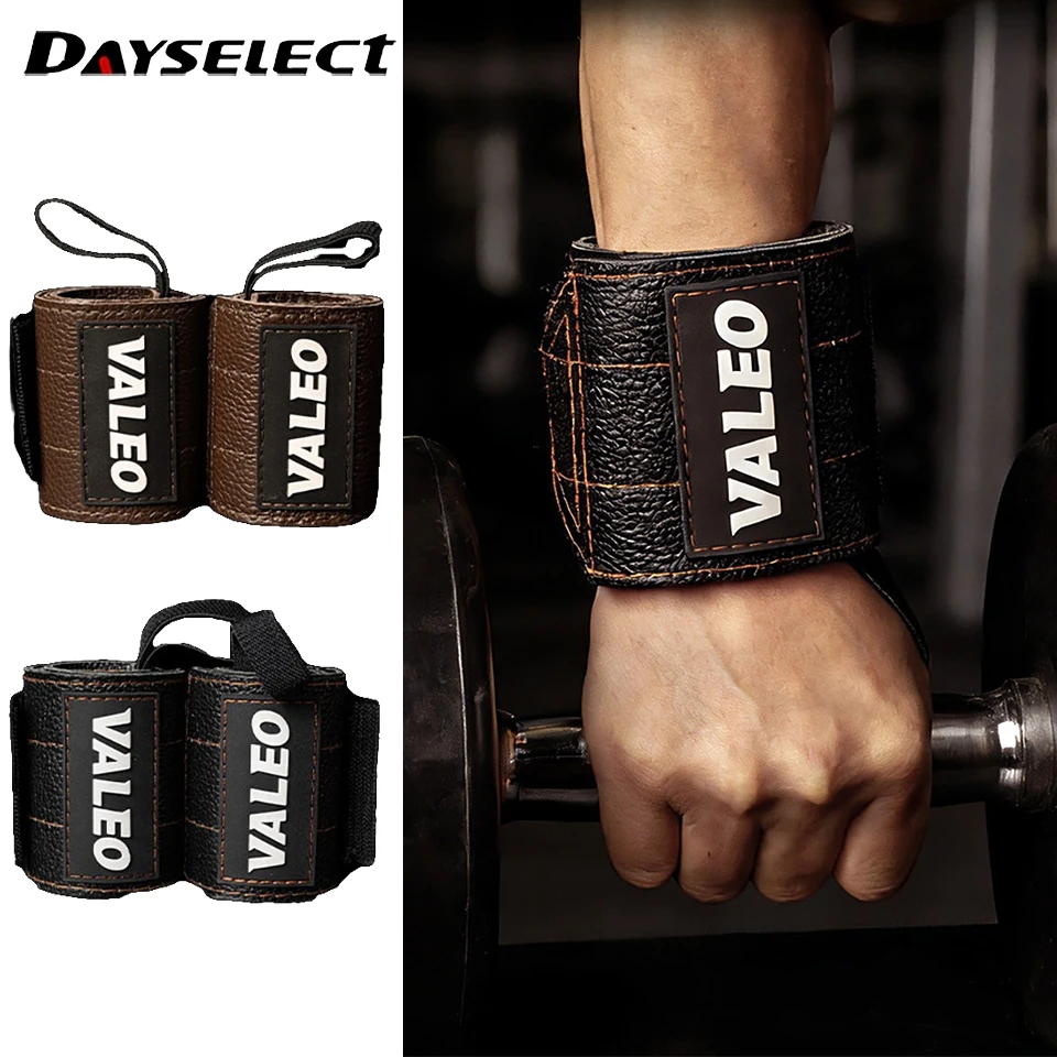 

1Pair Cowhide Wrist Guard Pull Up Equipment Wear Resistant Breathable Horizontal Bar Assistance Fitness Grip Band Protect Joints