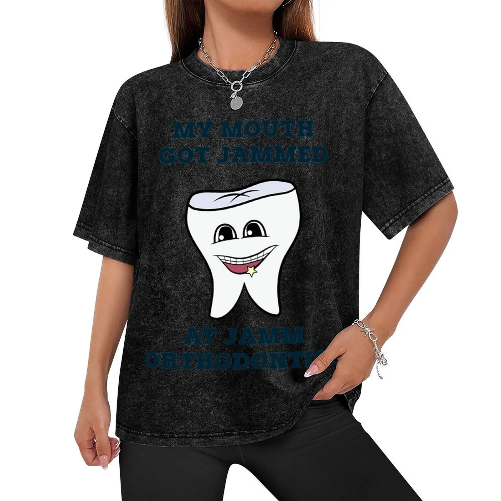 Parks And Recreation T-ShirtMY MOUTH GOT JAMMED AT JAMM ORTHODONTICS T-Shirt summer 2025 man clothes mens funny t shirts