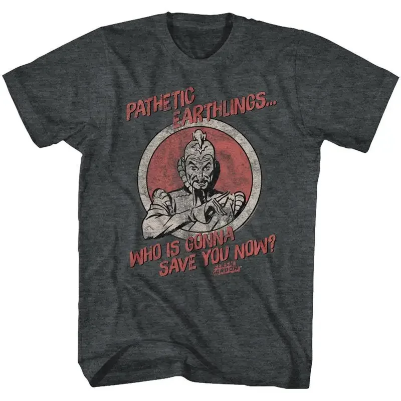 Flash Gordon T Shirt Pathetic Earthlings Black Heather