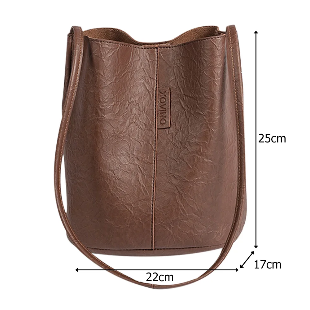 

Crossbody Bag for Women Solid Color Shoulder Bag PU Leather Fashion Hobo Bag Chic Commuting Bag for Work Travel