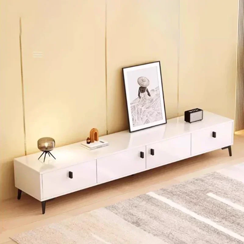 White Elegant Tv St… - image