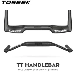 TOSEEK 400/420/440MM TT20 Carbon Fiber Road Bike Handlebar Bicycle Rest Relax TT Handlebar Ultralight Race Bike Rest TT Bar