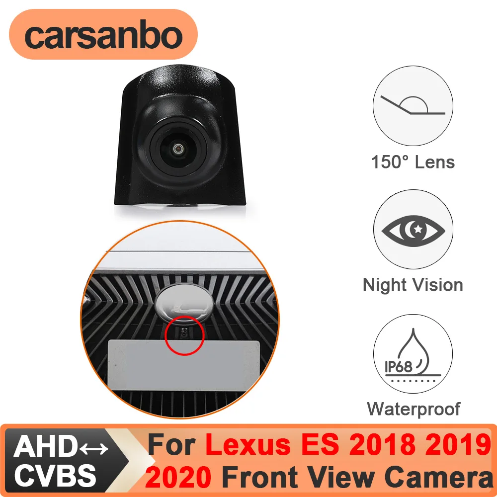 

Carsanbo Fit for Lexus ES 2018 2019 2020 Car OEM Front View Camera CCD AHD 150° Wide Angle Night Vision Fisheye Lens Waterproof