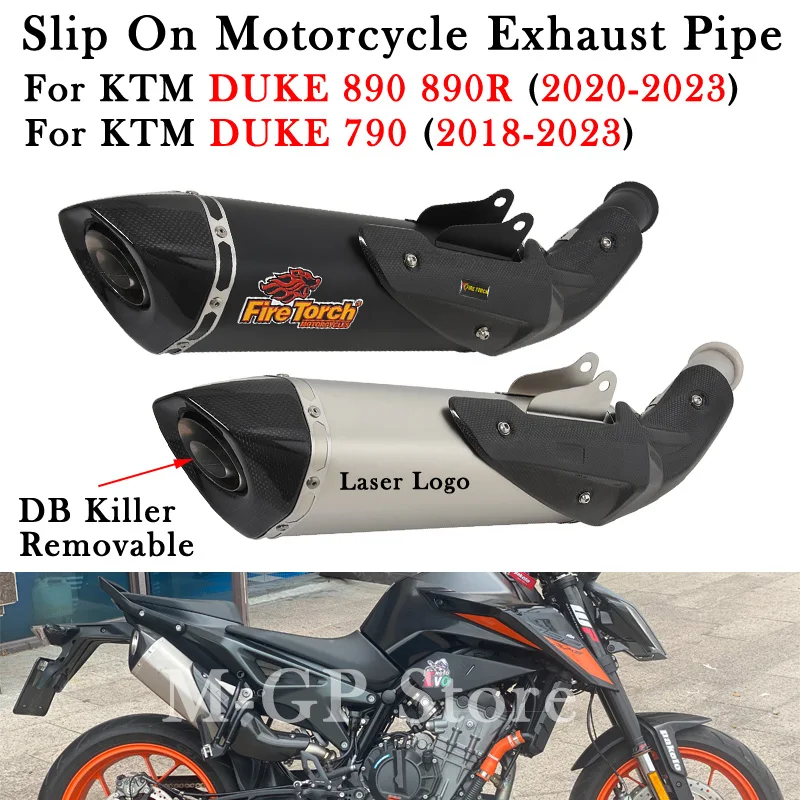 

Plug And Play For KTM DUKE 790 890 890R DUKE790 DUKE890 2018 - 2022 2023 Motorcycle Exhaust Escape Moto Modify Middle Link Pipe