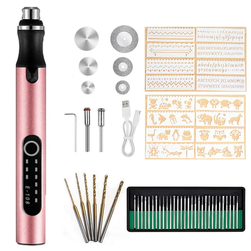 

Adjustable Speed Mini Electric Grinder Brush - Micro Electric Drill Brush for Nail Art, Jewelry Carving, and Lithium Battery