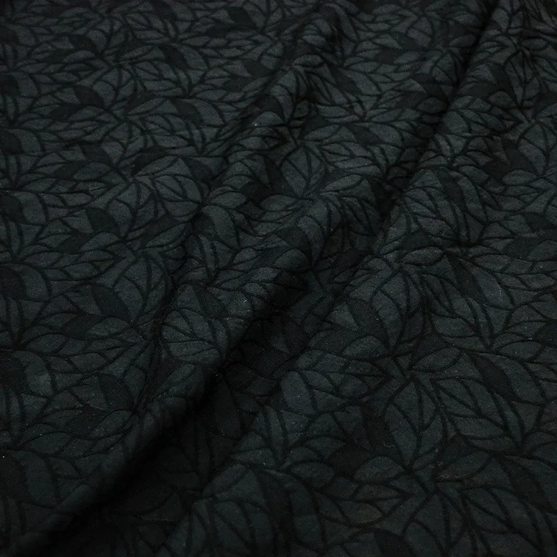 Heavyweight nylon blended jacquard autumn and winter fabric new Chinese-style top robe clothing designer's