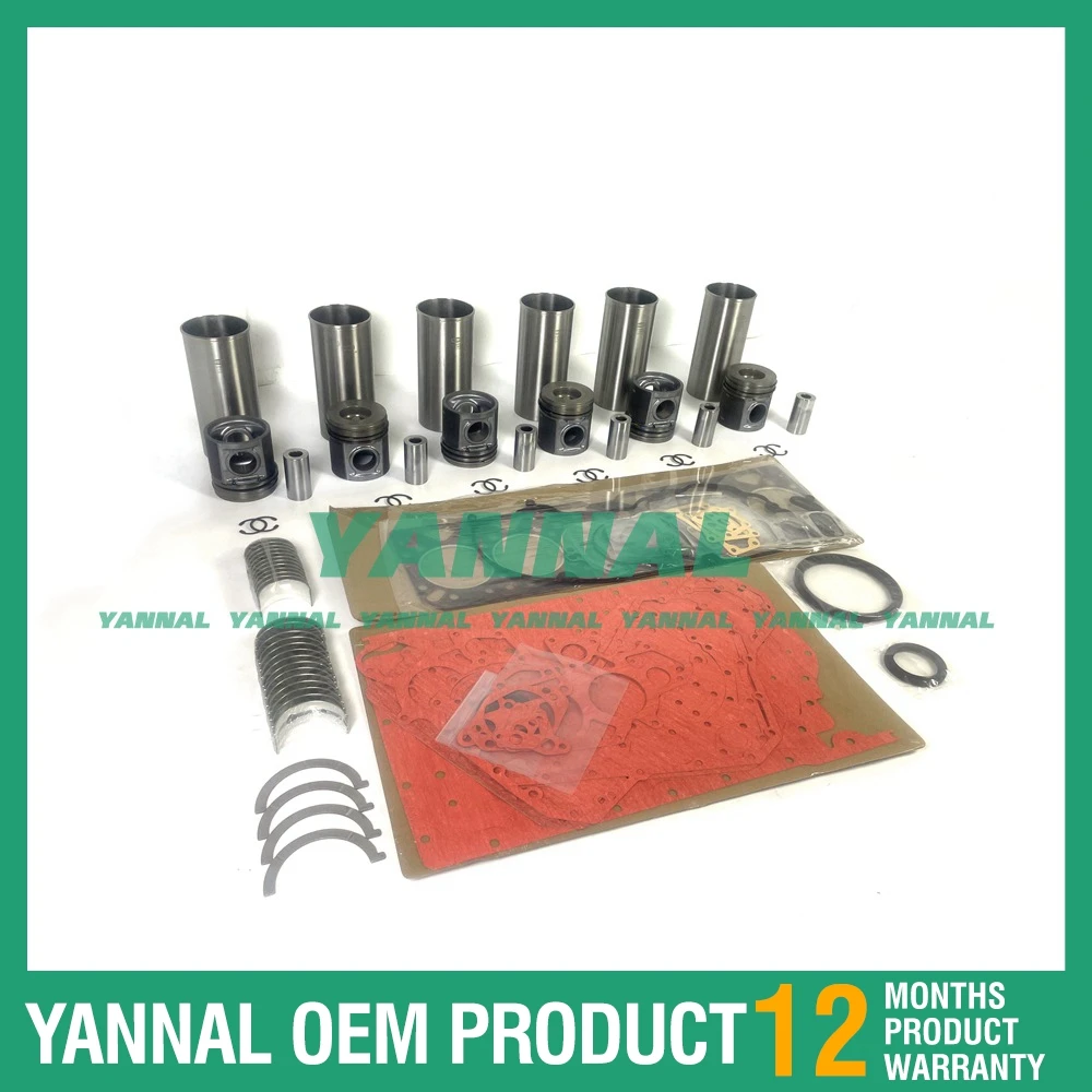 Cylinder Liner Kit With Gasket Set Bearing 3135J301 3135J301 For Perkins 1106C-E60TA Excavator Engine Parts