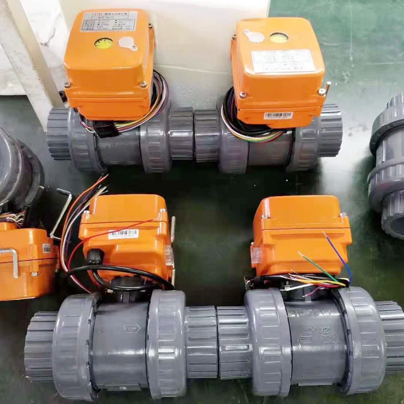 Flow Electric Plastic UPVC Ball Valve Control Valve Corrosion-resistant 4-20ma DN15 20 25 32 40 5065