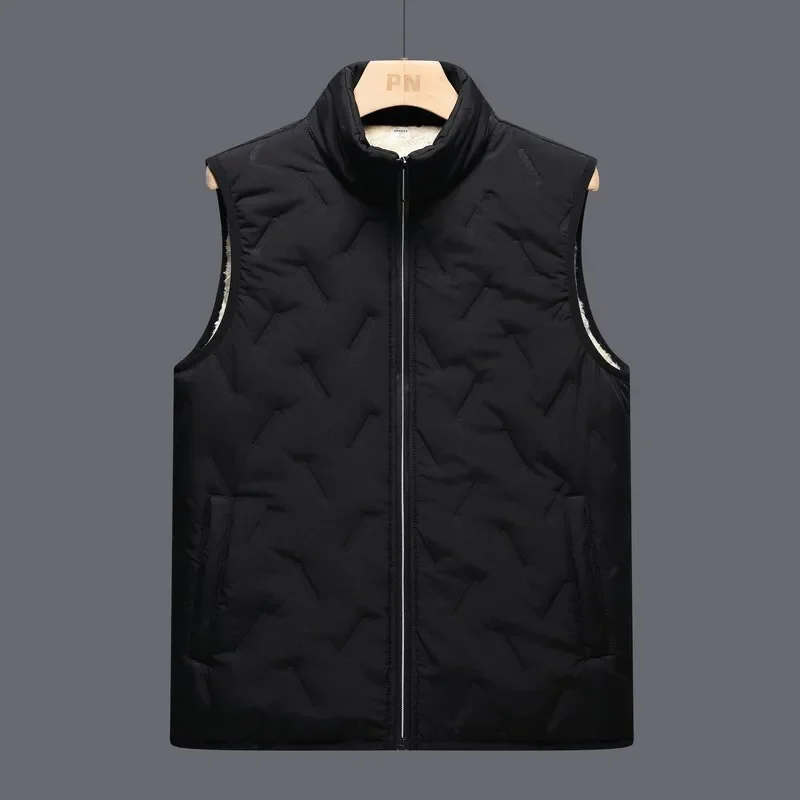 Autumn/Winter New Fleece-Lined And Thickened Loose-Fit Sports Shoulder Vest Men Women's Cross-Border Quality Fleece Vest